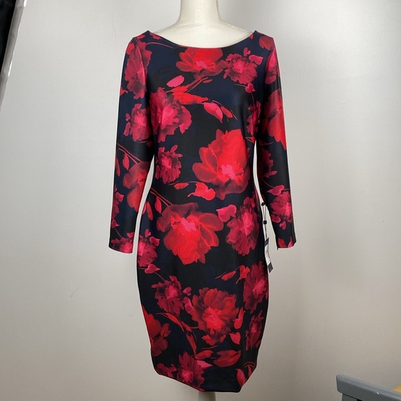 NWT Tommy Hilfiger Long SleeveDress Floral Size 10